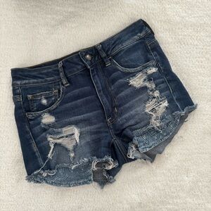 American Eagle Hi-Rise Shortie Stretch Shorts - Size 4